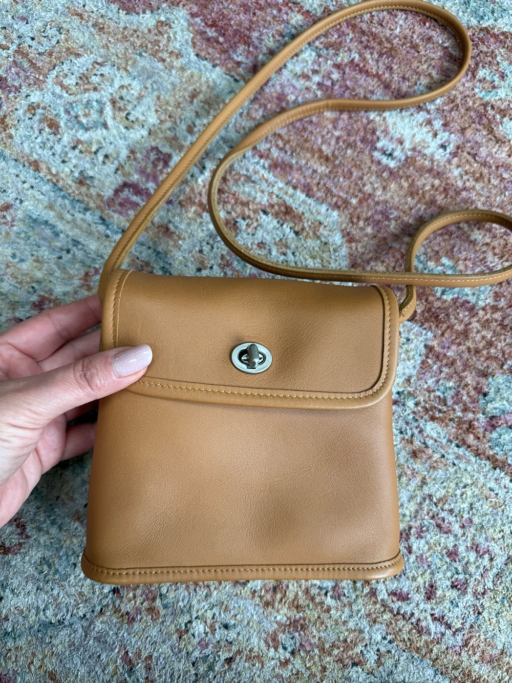 COACH Tan leather Tango crossbody bag. Like New! Hangtag is missing.